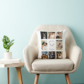Custom Photo Collage Personalized Picture Family Kussen (Stoel)