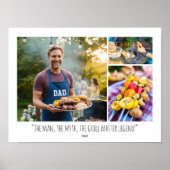 Custom Photo Collage Poster Family Quote Modern (Devant)