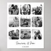 Custom Photo Collage Valentijnsdag Gift hem haar Poster (Voorkant)