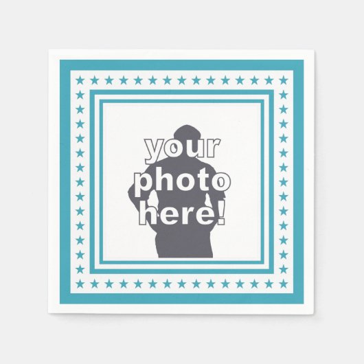 CUSTOM PHOTO & COULEUR serviettes en papier (Devant)