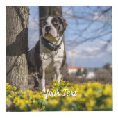 Custom Photo Cube with Text Personalized Design (Droite)