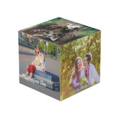 Custom Photo Cube with Text Personalized Design (Angle arrière)