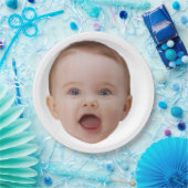 Custom Photo, Custom Photo Face Papieren Bordje (Feest)