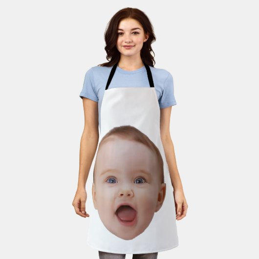 Custom Photo, Custom Photo Face Schort (Gedragen)