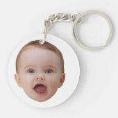 Custom Photo, Custom Photo Face Sleutelhanger (Achterkant)