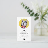 Custom Photo Dog, Pet Influencer Visitekaartje (Staand voorkant)