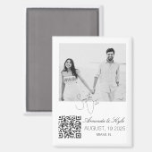 Custom Photo editable Wedding Save the Date magnet (Recto/Verso)