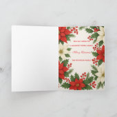 Custom Photo Elegant Timeless Christmas  Kaart (Binnen)