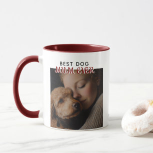 Custom Photo, EST Jaar BESTE HOND MUM OOIT Mok