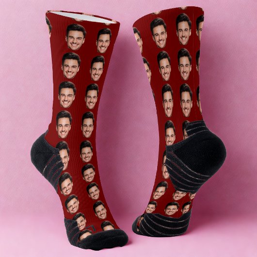 Custom Photo Face Socks, Funny Personalized Gift Sokken