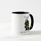 Custom Photo Firefighter For Dad Git Mug Mok (Voorkant rechts)