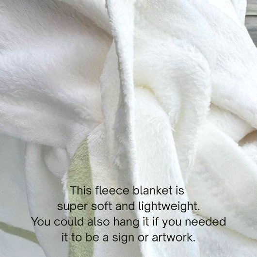 Custom Photo Fleece Blanket 1st Anniversary Gift