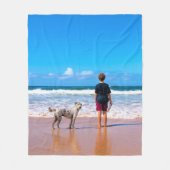 Custom Photo Fleece Deken met Uw Eigen Ontwerp (Voorkant)