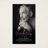 Custom Photo Funeral Sympathy Poem/Prayer Card (Devant)