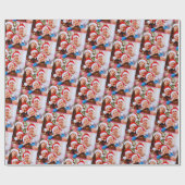 Custom Photo Gift Wrap, Familie Custom Afbeelding Cadeaupapier (Vlak)