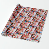 Custom Photo Gift Wrap, Familie Custom Afbeelding Cadeaupapier (Uitgerold)
