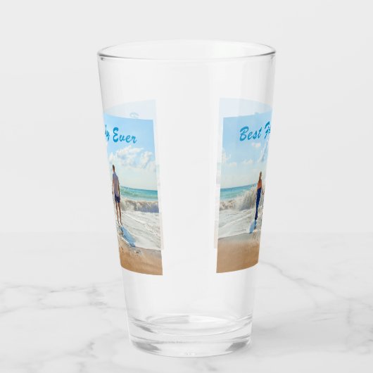 Custom Photo Glass Uw Familie Foto's Met Tekst Glas (Rechts)