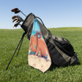 Custom Photo Golf Handdoek Uw eigen ontwerp (Groen)