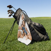 Custom Photo Golfhanddoek (Groen)