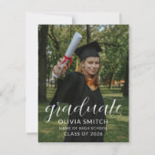 Custom Photo Graduation Party Invitation (Devant)