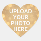 Custom Photo Hart Sticker (Voorkant)