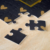 Custom Photo Hearts Background Legpuzzel (Zijkant)