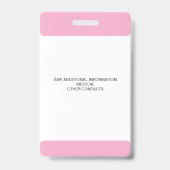 Custom Photo ID Badge for Kids with Emergency Cont (Back)