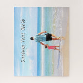 Custom Photo Jigsaw Puzzle Gift Personalized Text (Vertical)
