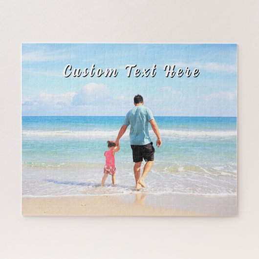Custom Photo Jigsaw Puzzle Gift Personalized Text Legpuzzel (Horizontaal)