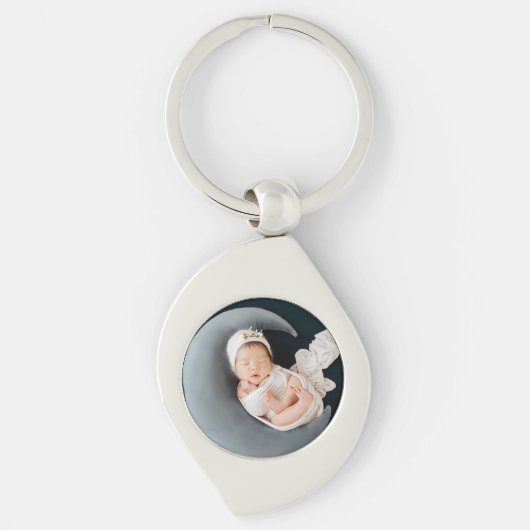 Custom photo keepsake precious baby sleutelhanger (Voorkant)