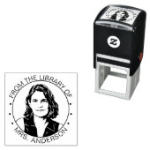 Custom Photo Library Teacher Self Inking Stamp Zelfinktende Stempel (In situ)