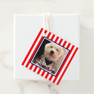 Custom Photo Lijst USA American Flag Patriotic Fun Bedankjes Labels