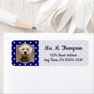 Custom Photo Lijst USA American Flag Patriotic Fun Etiket