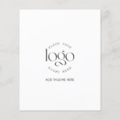 Custom Photo Logo Modern Business Marketing Flyer (Achterkant)