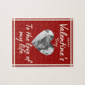 Custom Photo Love Valentine's Jigsaw Puzzle (Horizontal)