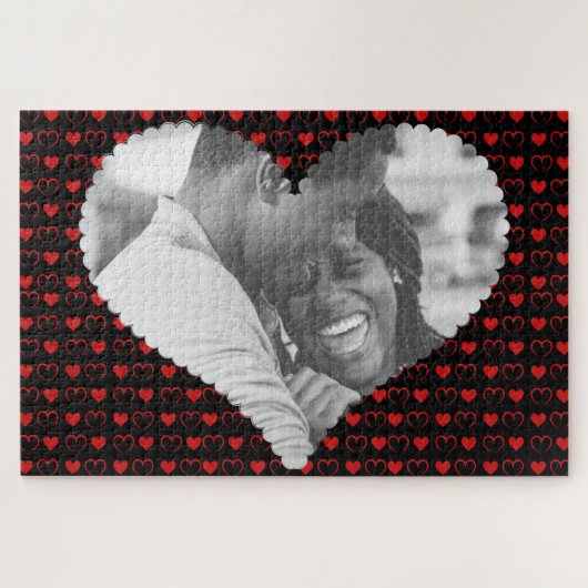 Custom Photo Love Valentine's Jigsaw Puzzle (Horizontal)