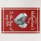 Custom Photo Love Valentine's Jigsaw Puzzle (Horizontal)