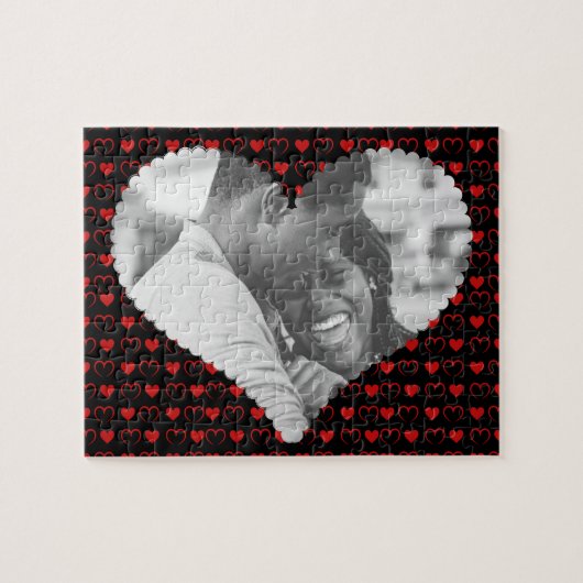 Custom Photo Love Valentine's Jigsaw Puzzle (Horizontal)