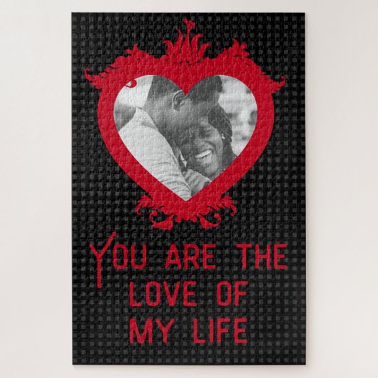 Custom Photo Love Valentine's Jigsaw Puzzle (Vertical)