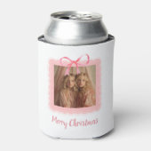 Custom Photo Merry Christmas Can Cooler (Blikje Voorkant)