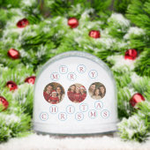 Custom Photo Merry Christmas Sneeuwbol (Kerstmis)