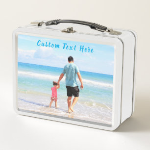 Custom Photo Metal Lunch Box Uw foto's en tekst