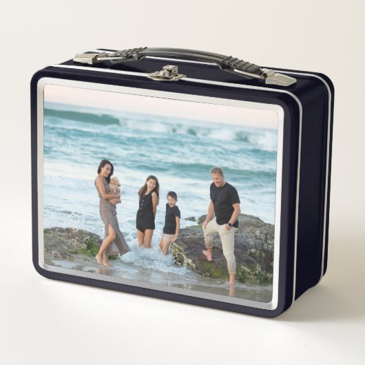 Custom Photo Metal Lunch Box with Personalized Des (Devant)