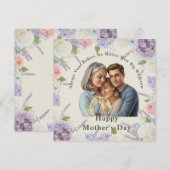 Custom Photo Mother's day Kaart (Voorkant / Achterkant)