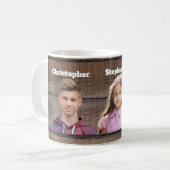 Custom Photo Mug 3 Photo Faces (Devant gauche)
