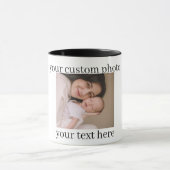 Custom Photo Mug Personalized Gift with Text (Centre)