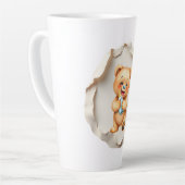 Custom Photo Mug with Modern Abstract Background (Angle gauche)