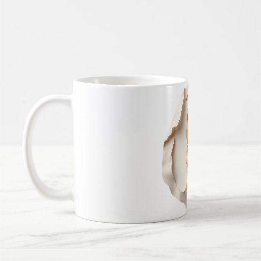 Custom Photo Mug with Modern Abstract Background (Gauche)