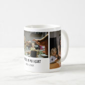 Custom Photo Mug with Personal Message and Date (Devant droit)