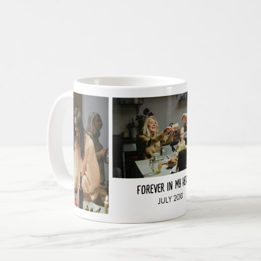 Custom Photo Mug with Personal Message and Date (Devant gauche)